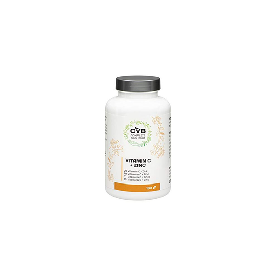 CYB Vitamin C + Zinc, 180 vegan tablets