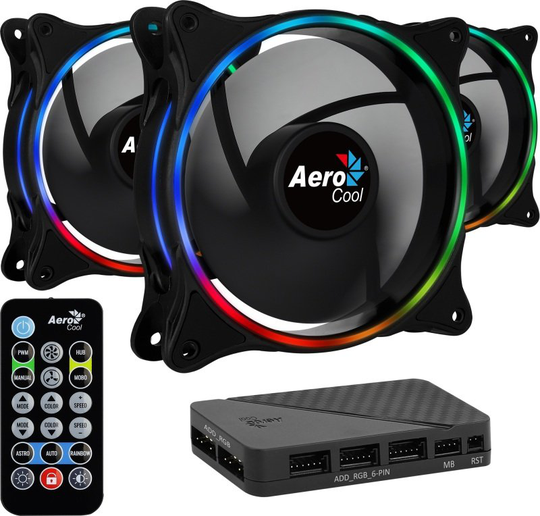 Aerocool Eclipse 12 Pro 12CM ARGB FANS x 3