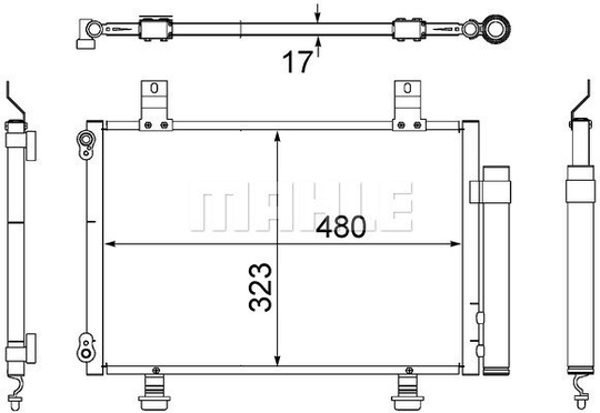 Condenser Air Conditioning 8FC351304-431 by BEHR