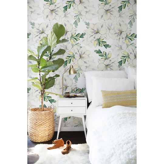 Walllpaper Roll 250X250cm Mural Decoration Kitchen Livingroom Bedroom Wallpaper Material With Print - Freesia Flowers Leaves