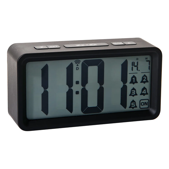 Technoline WT 496 radio alarm clock DCF-77 radio clock with backlight 5 alarm clocks