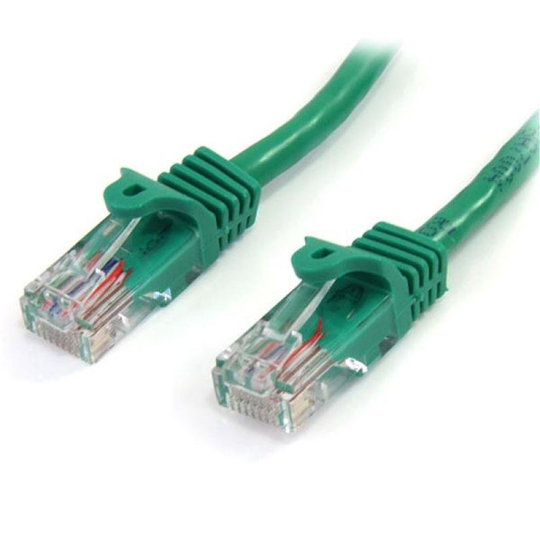 StarTech Cat5e Patch Cable With Snagless RJ45 Connectors 1m Green