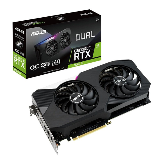 ASUS GeForce RTX 3060 Ti 8GB DUAL OC LHR V2 Graphics Card