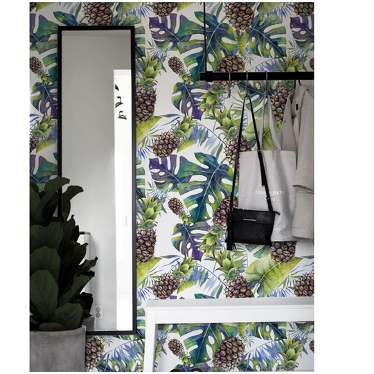 Atzimba Pineapple Leaves Hawaiian Wallpaper