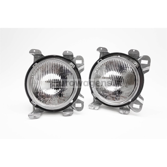 Headlights set with bezel clear Hella VW Transporter T3 T25 79-92
