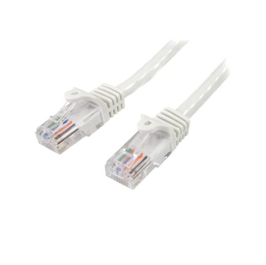 StarTech.com Cat 5e Snagless Ethernet Cable White 10M