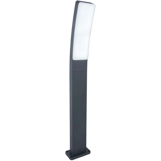 Lutec KIRA IP54 INTEGRATED LED POLE LIGHT WITH TUYA CCT CONTROL IN DARK GREY 1200 LUMEN 2700-6500K