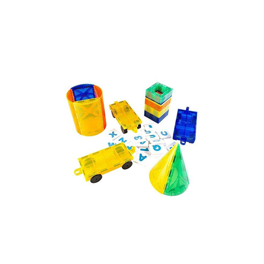 Mag-Genius The Perfect Add On Set Magnet Tile Gift, Comes With All The New Additions Includes 3 Cars, 20 Window Magnet Tiles W/Fun Clickins, And...