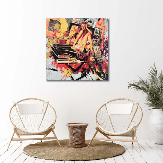 Canvas Print Pop Art Abstract Woman