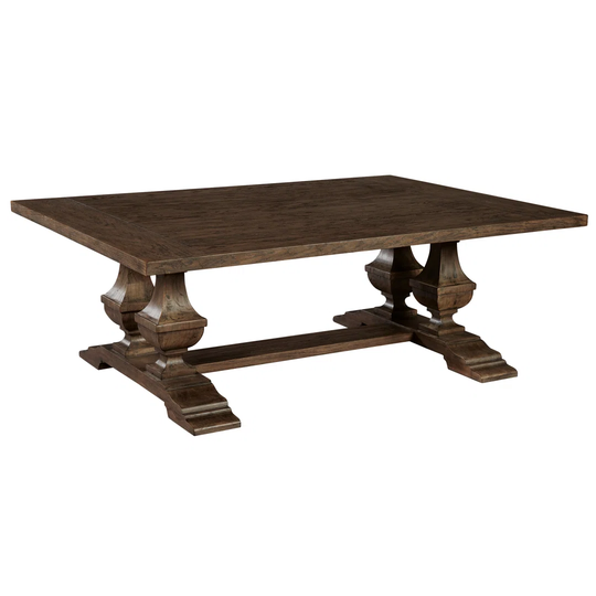 Ancona Solid Wood Trestle Coffee Table