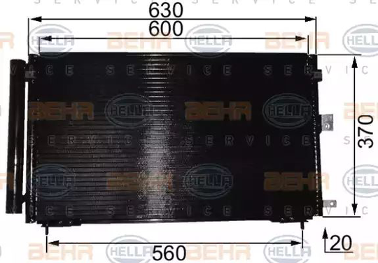 Condenser Air Conditioning 8FC351037-661 by BEHR