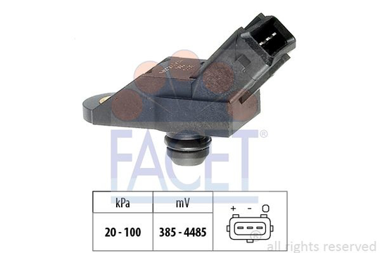 Air Pressure Sensor, height adaptation Made in Italy - OE Equivalent 103010