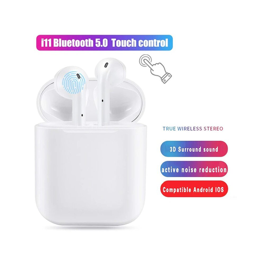 i11 TWS Bluetooth Earphones Touch Control Wireless Headphones