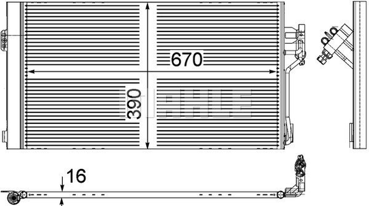 Condenser Air Conditioning 8FC351343-001 by BEHR