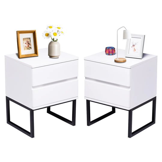 White Bedside Table(Big)