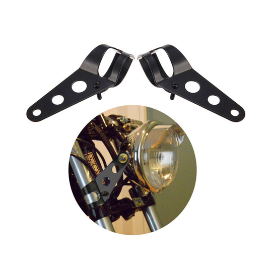 2pcs Motorcycle Headlight Bracket Mount Bracket For Cafe Racer Rack