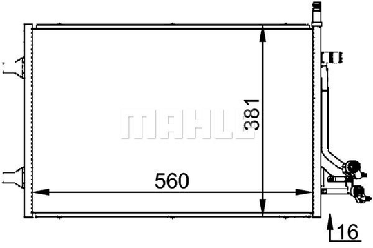Condenser Air Conditioning 8FC351318-381 by BEHR