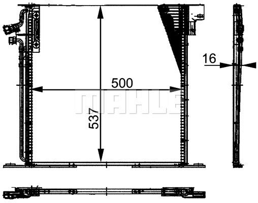 Condenser Air Conditioning 8FC351037-341 by BEHR