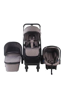 My Babiie Quilted Grey Melange Travel System