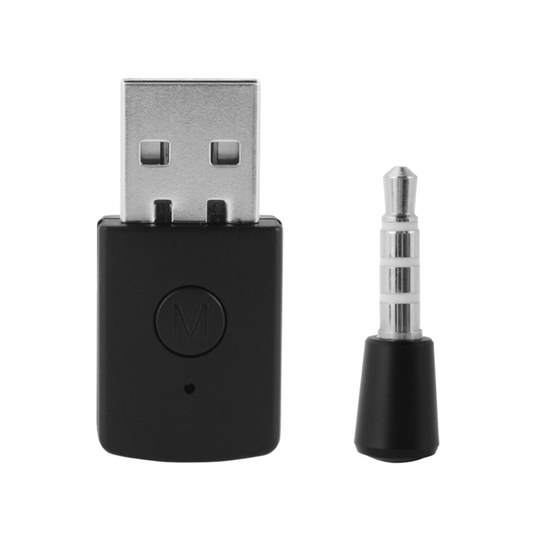 UK Adapter USB Bluetooth 4.0 Dongle Receiver Wireless 3.5mm for PS4 Headphone