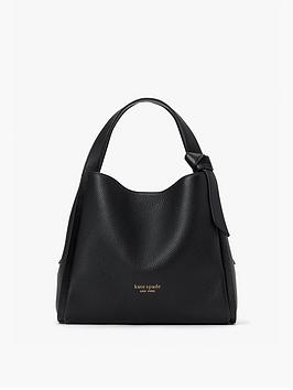 Kate Spade New York Knott Pebbled Leather Cross-Body Tote Bag - Black