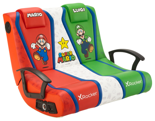 X Rocker Super Mario Dual VS 2.1 Audio Floor Gaming Chair