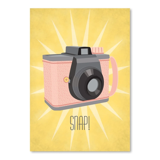 Camera 3 Graphic Art Wrapped on Canvas