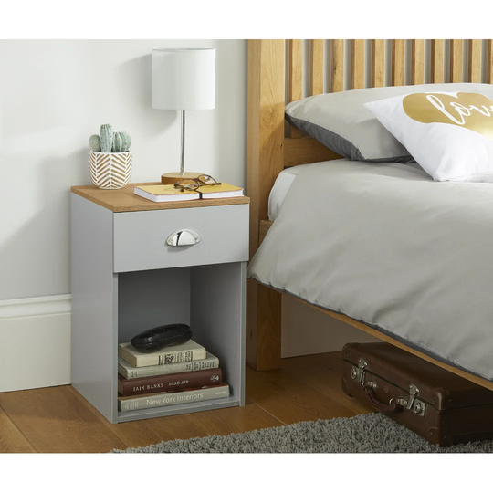 Kral 1 Drawer Bedside Table