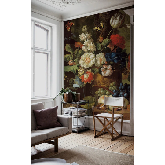 Wallpaper Roll 312X219 w/Print Mural Decoration Kitchen Livingroom Bedroom - Bouquet Vintage Flower
