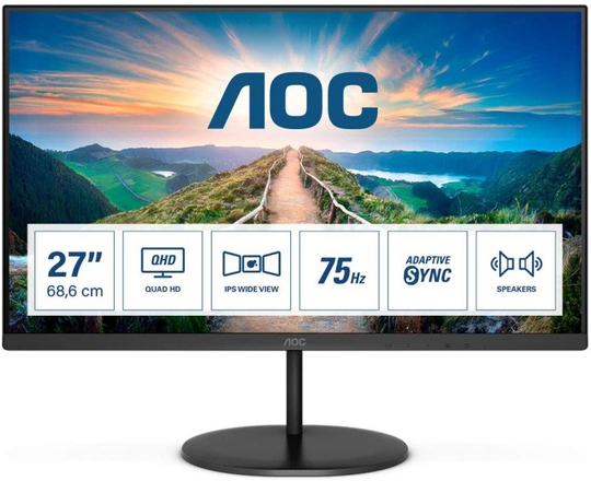 AOC Q27V4EA 27" QHD IPS Monitor