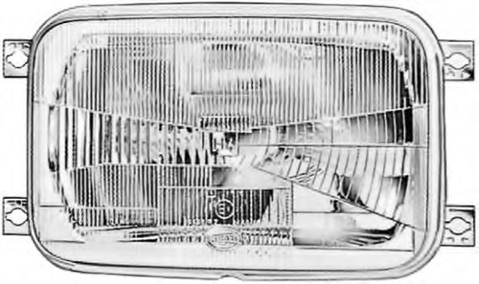 Headlight Insert H4 1LG004679-051 by Hella Left/Right