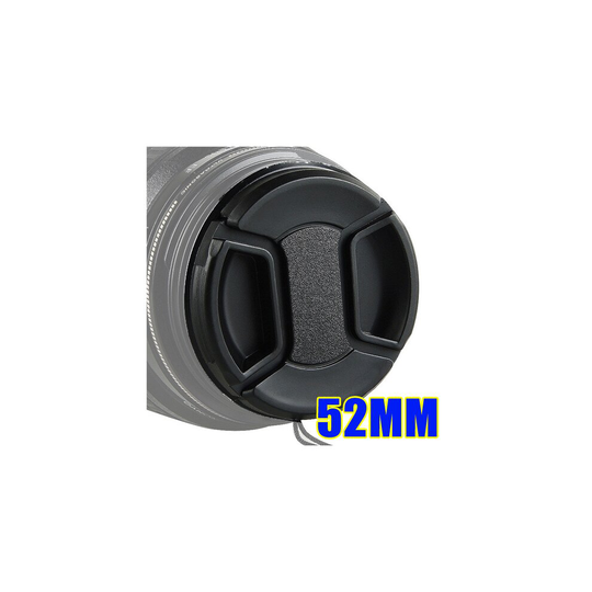 (52mm) 40.5/46/49/52/55/58/62/67/72/77/82 mm Center Pinch Lens Cap Cover for Canon Nikon Sony Tamron DSLR Camera