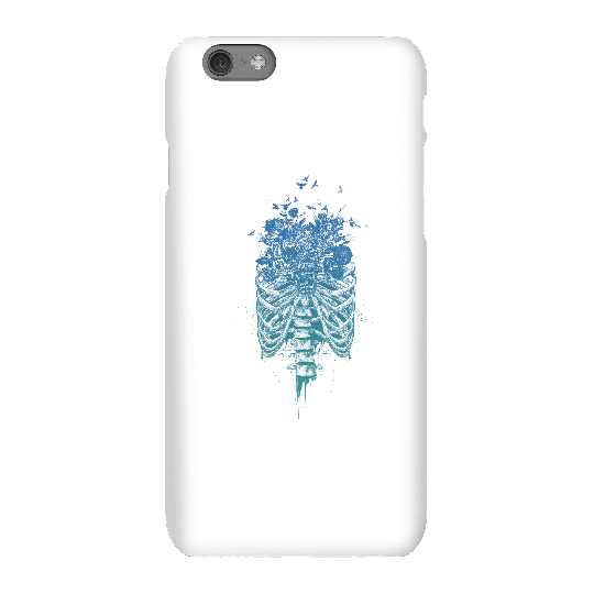 Balazs Solti Ribcage And Flowers Phone Case for iPhone and Android - iPhone 6S - Snap Case - Gloss