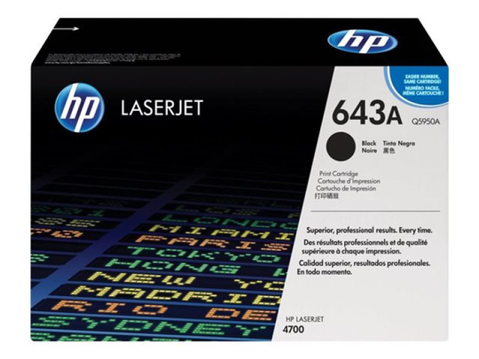HP 643A Black Toner Cartridge - Q5950A