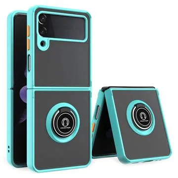 Samsung Galaxy Z Flip3 5G Hybrid Case with Tempered Glass - Sky Blue