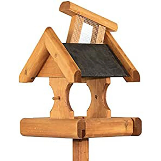 Riverside Woodcraft Verwood Slate Roof Bird Table