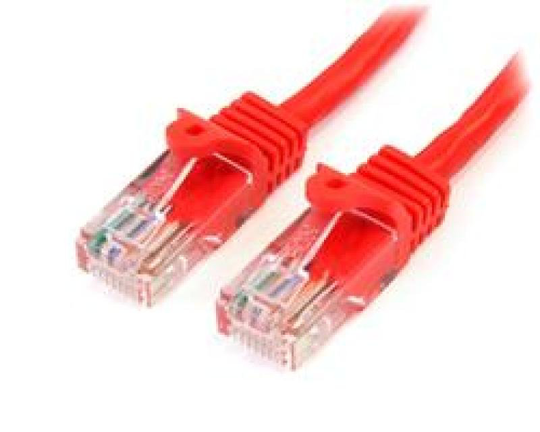 StarTech Cat5e Patch Cable With Snagless RJ45 Connectors 2M Red