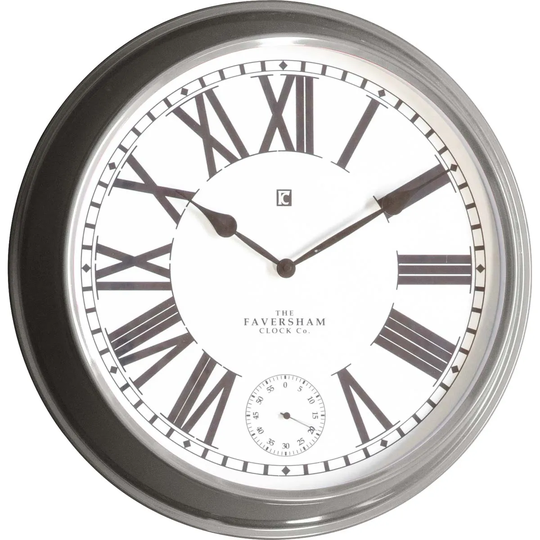 Crossland Grove Provender Clock 520X90X520Mm - Light Grey
