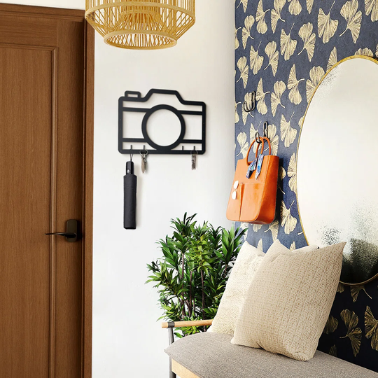 Camera Metal Wall Hanger Key Hook