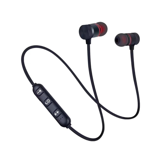 (Black) In-Ear Wireless Earphones Bluetooth 4.2 W/ Mic