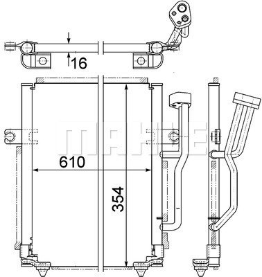 Condenser Air Conditioning 8FC351036-661 by BEHR
