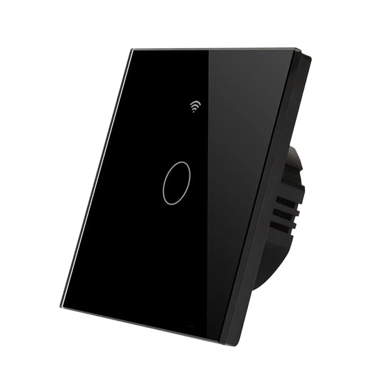 ENER-J Wifi Smart 1 Gang Touch Switch No Neutral Needed Black Body