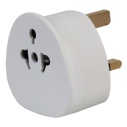 auna eu adapter European to UK Adapter EU to UK Plug Adaptor, Conforms to BS1363