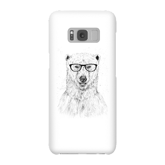 Balazs Solti Polar Bear And Glasses Phone Case for iPhone and Android - Samsung S8 - Snap Case - Matte
