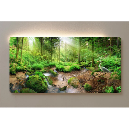 Backlight Motif Wall Picture Forest River Magnetic Cork Board