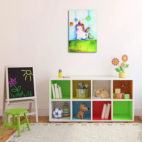 Canvas Print Colourful Unicorn