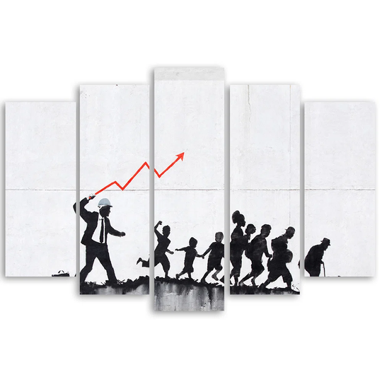 Canvas Print Wall Painting Banksy Graffiti