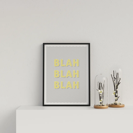 Typography Blah Blah Blah Y&G