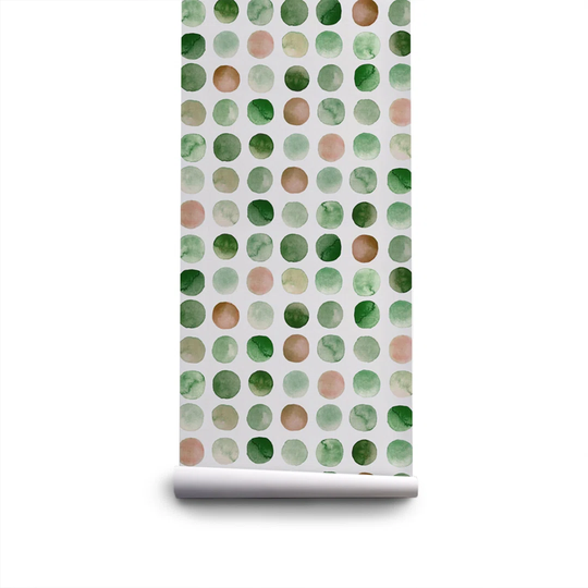 Walllpaper Roll 208X146cm Mural Decoration Wallpaper Material With Print Kitchen Livingroom Bedroom - Geometric Dots Circlesful
