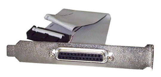 StarTech.com 16in DB25 Parallel Female to IDC 25 Pin Header Slot Plate